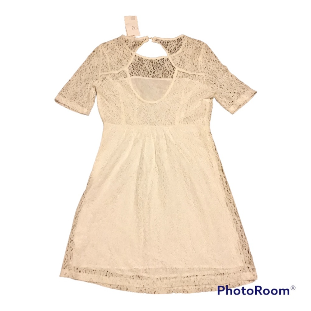 O2 Collection Lace Dress White Size Small #144 - Picture 3 of 9